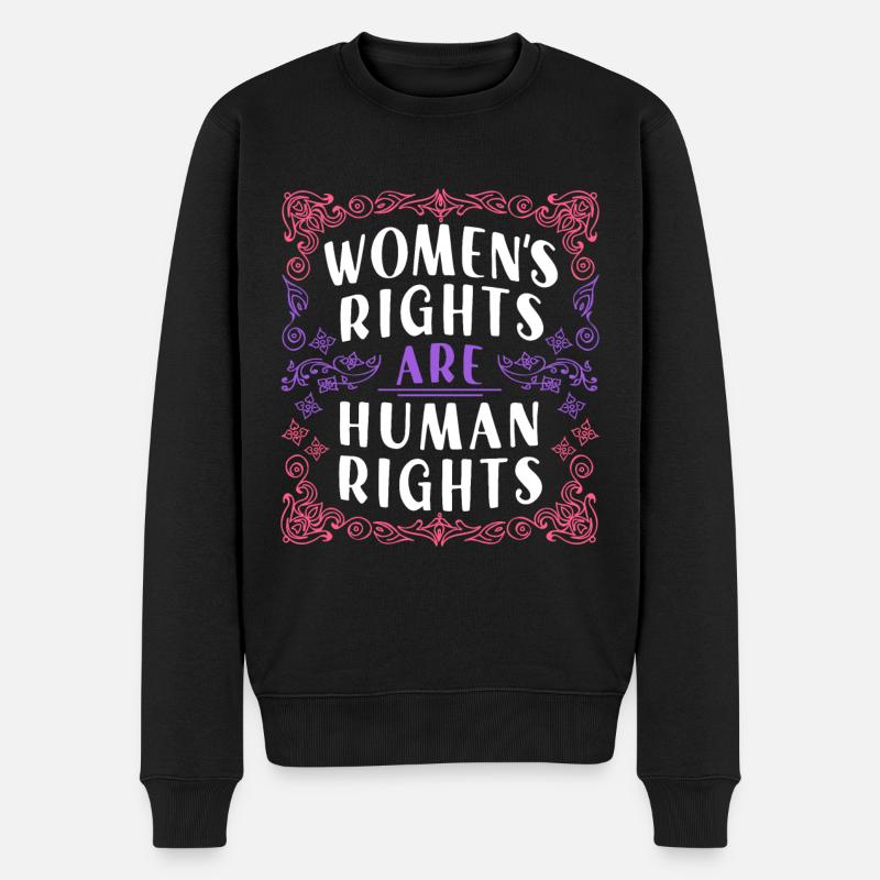 Female Women's Rights Female - Männer Premium Bio Pullover - Schwarz