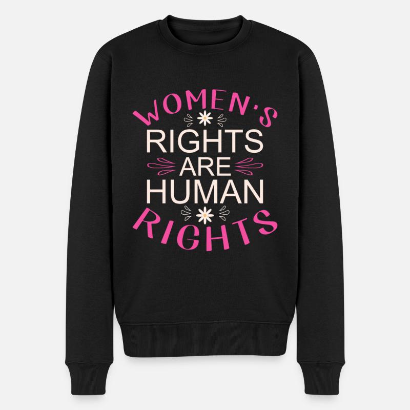Female Women's Rights Female - Männer Premium Bio Pullover - Schwarz
