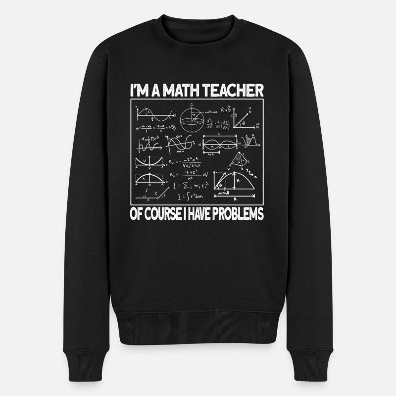 Mathématiques - Pull Premium bio Homme - noir