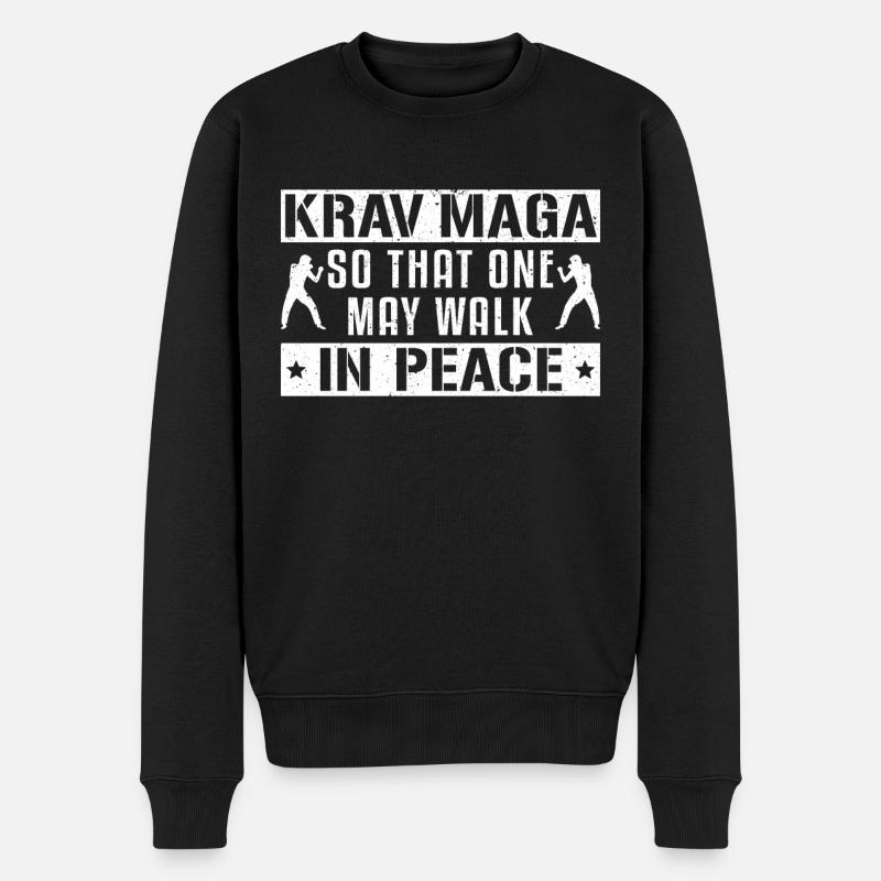 Krav Maga Apparel Israélien Self - Pull Premium bio Homme - noir