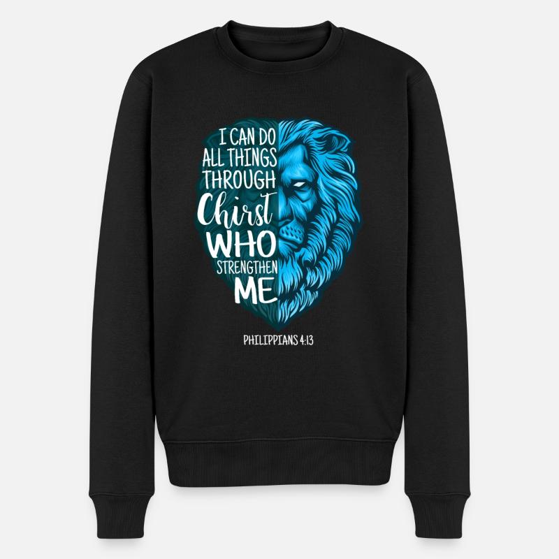 Gott Bibel Jeremia religion christen - Männer Premium Bio Pullover - Schwarz
