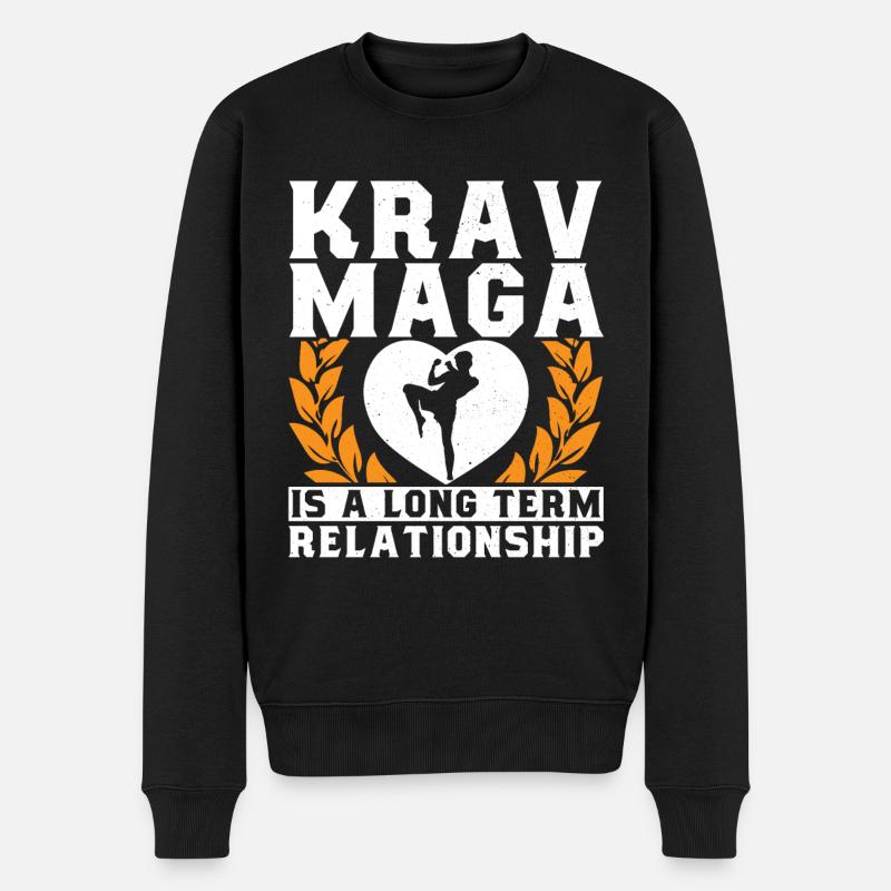 Krav Maga Apparel Israélien Self - Pull Premium bio Homme - noir