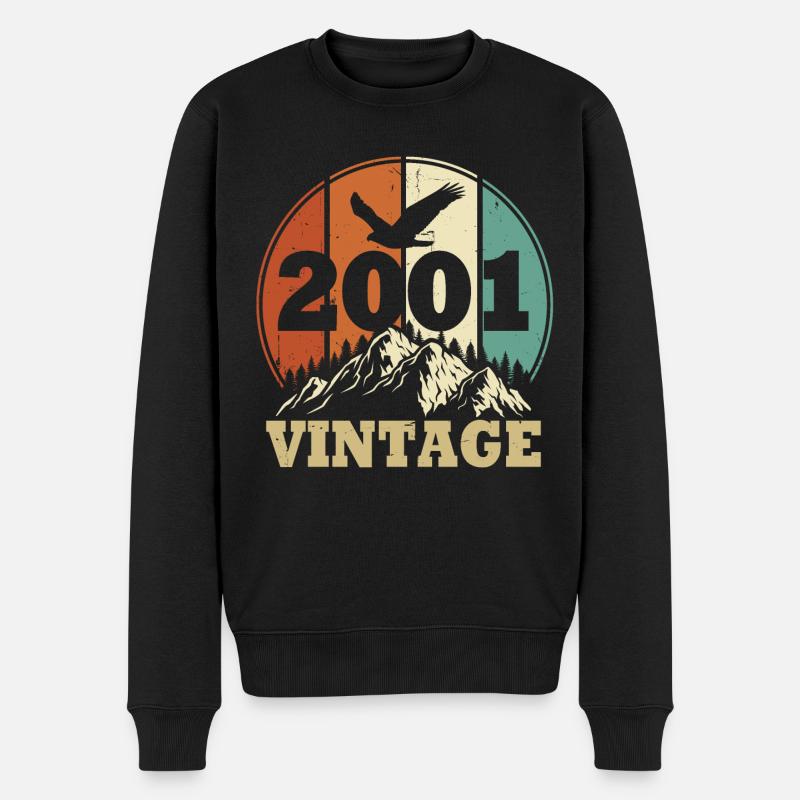 Vintage 2001 - Pull Premium bio Homme - noir