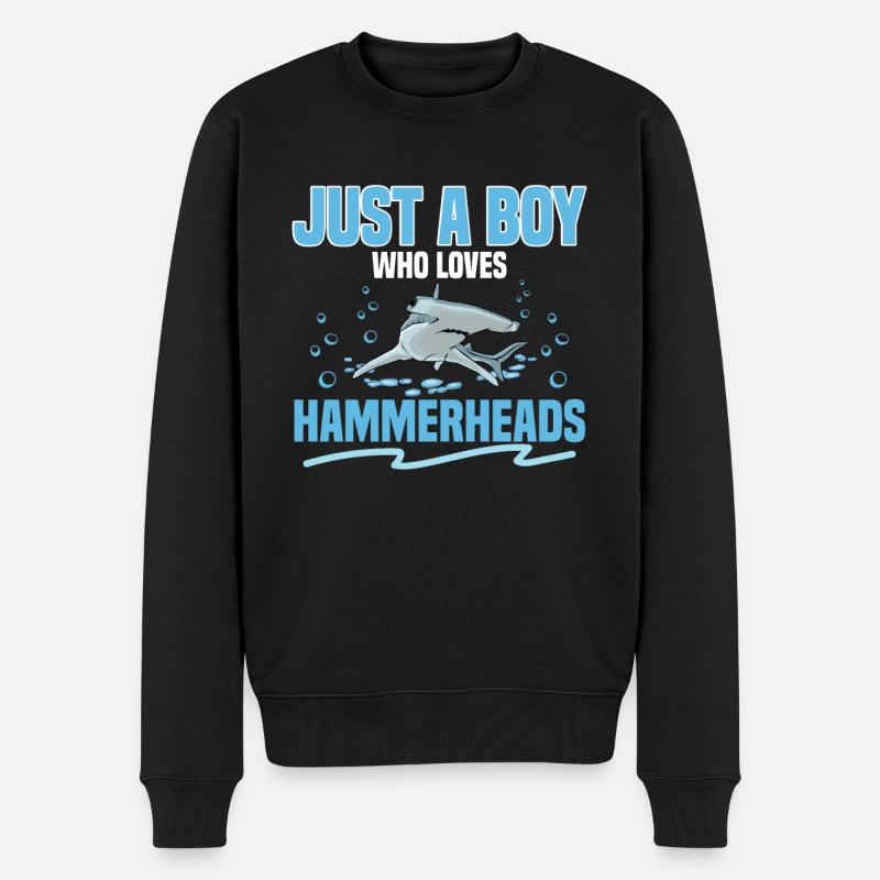 hammerhai - Männer Premium Bio Pullover - Schwarz