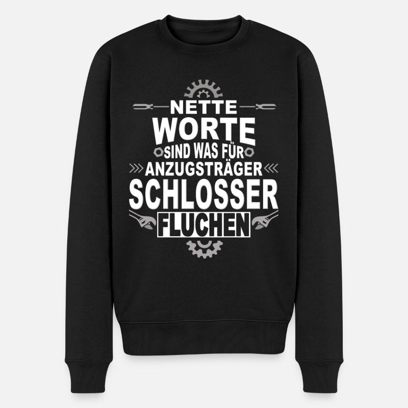 Metallbauer Schweißer Handwerker Schlosser - Männer Premium Bio Pullover - Schwarz