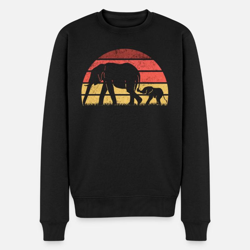 Eléphant d’Afrique - Pull Premium bio Homme - noir