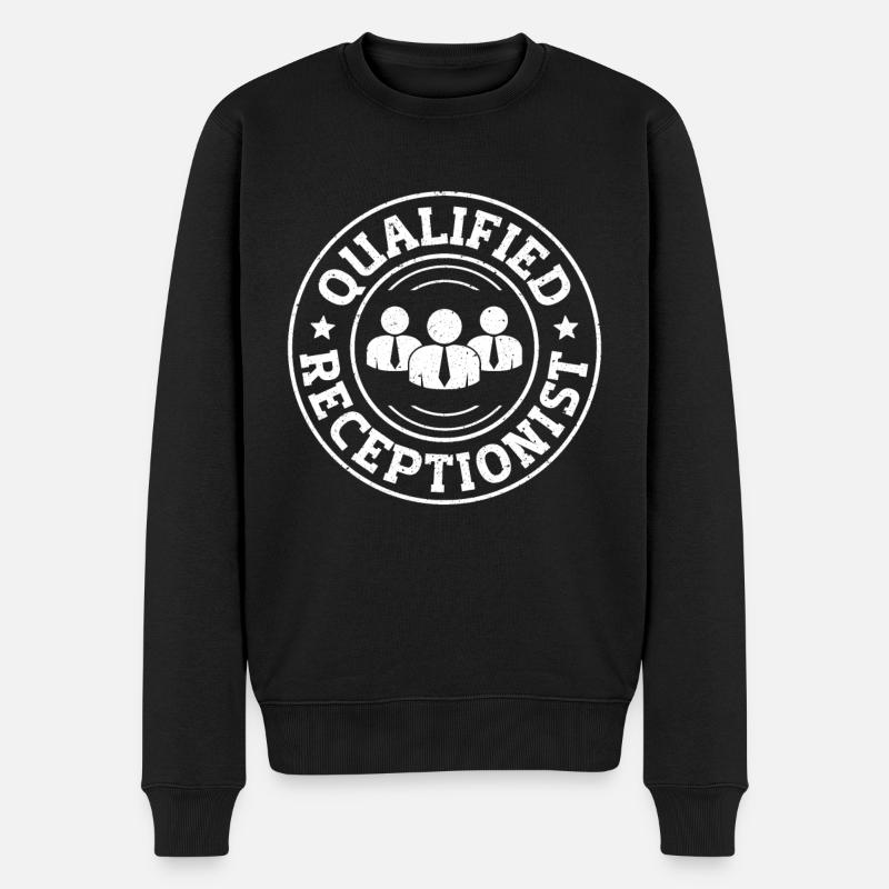Administration Qualified - Männer Premium Bio Pullover - Schwarz
