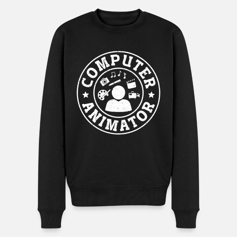 Artiste Animateur Informatique - Pull Premium bio Homme - noir