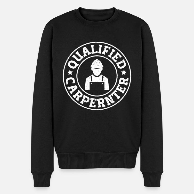 Charpentier de construction - Pull Premium bio Homme - noir