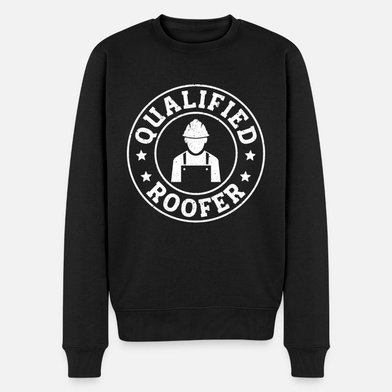 Couvreur de construction - Pull Premium bio Homme - noir
