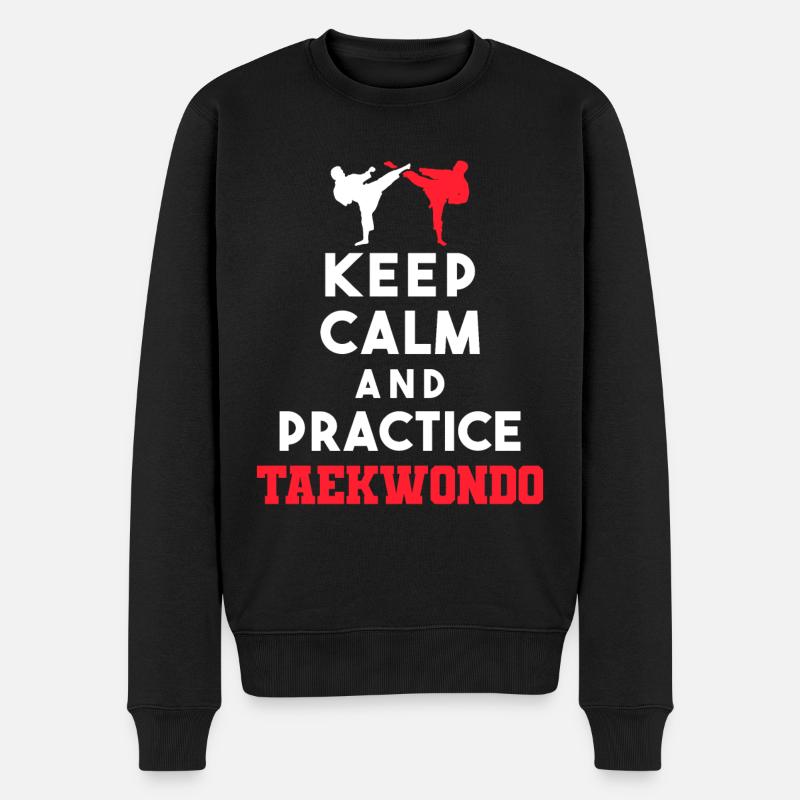 TKD Korean Martial Arts Tae Kwon - Männer Premium Bio Pullover - Schwarz