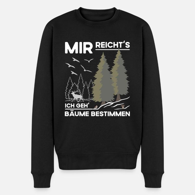Bäume Bestimmen - Männer Premium Bio Pullover - Schwarz