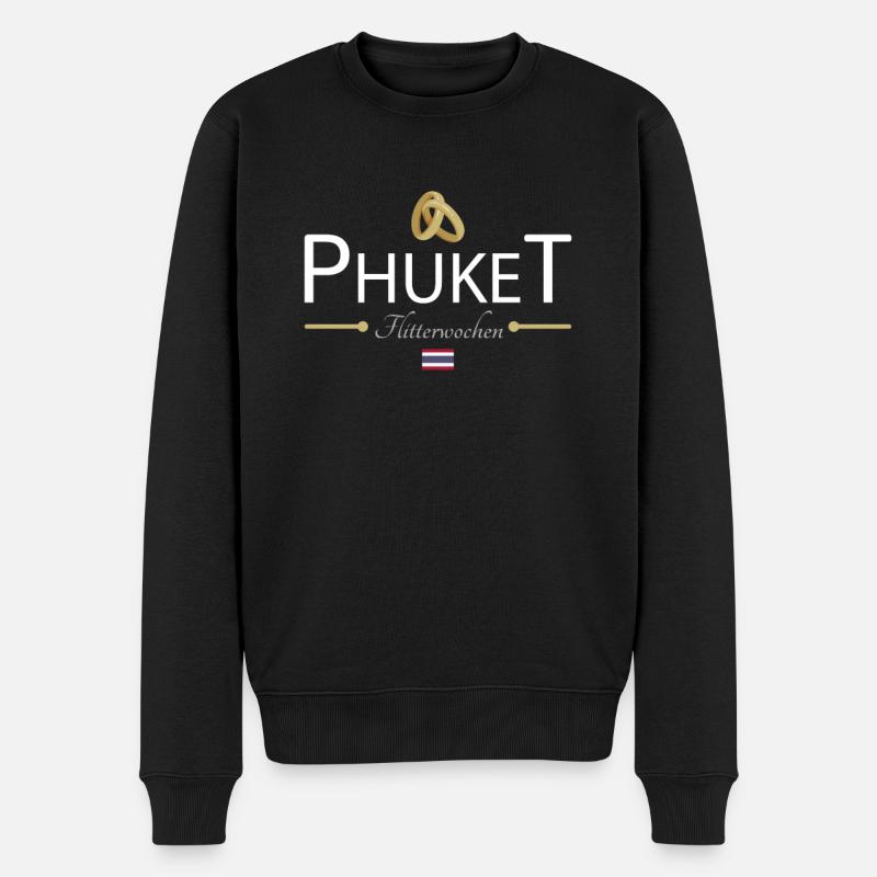 Flitterwochen Phuket - Männer Premium Bio Pullover - Schwarz