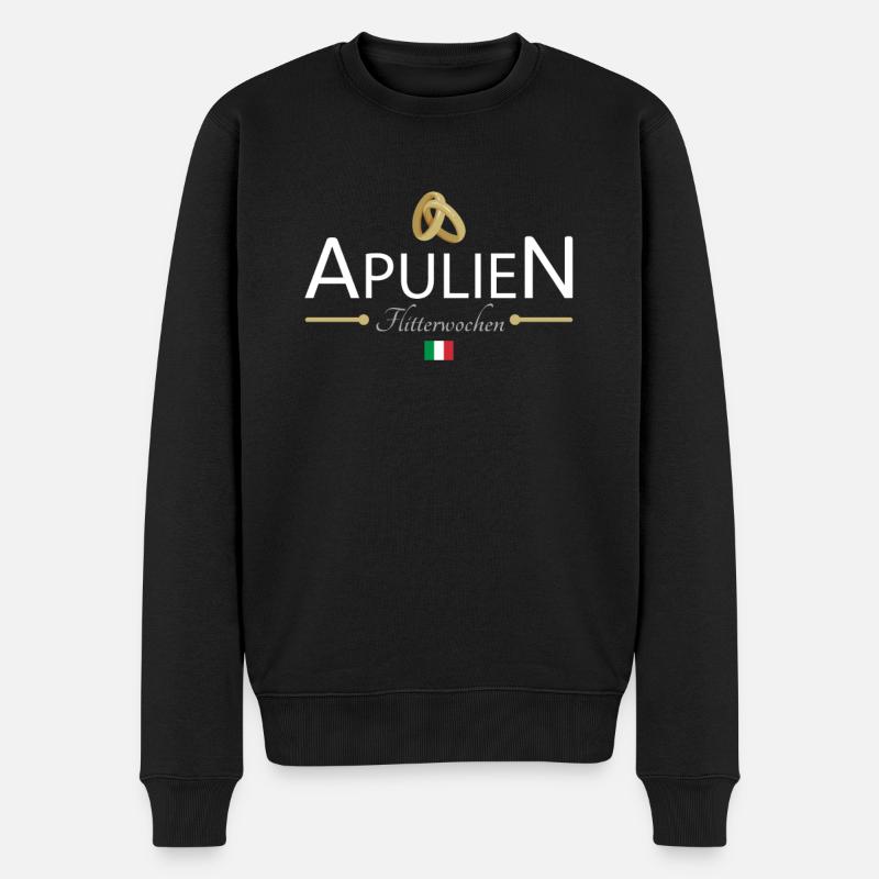Flitterwochen Apulien - Männer Premium Bio Pullover - Schwarz