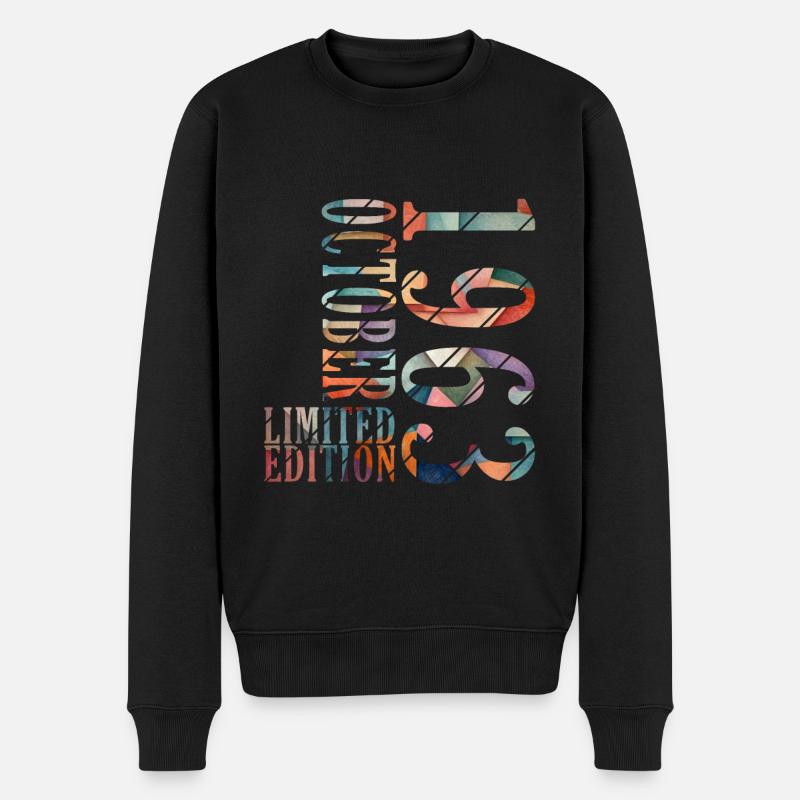 Octobre 1963 Anniversaire Octobre 1963 Octobre - Pull Premium bio Homme - noir
