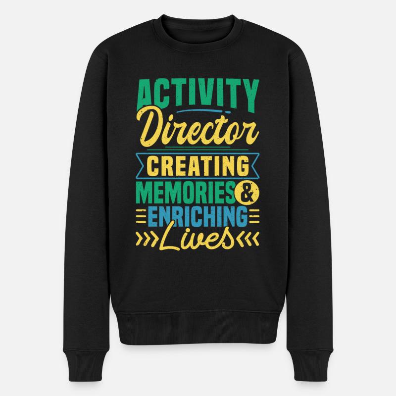 Activity Director Appreciation - Männer Premium Bio Pullover - Schwarz