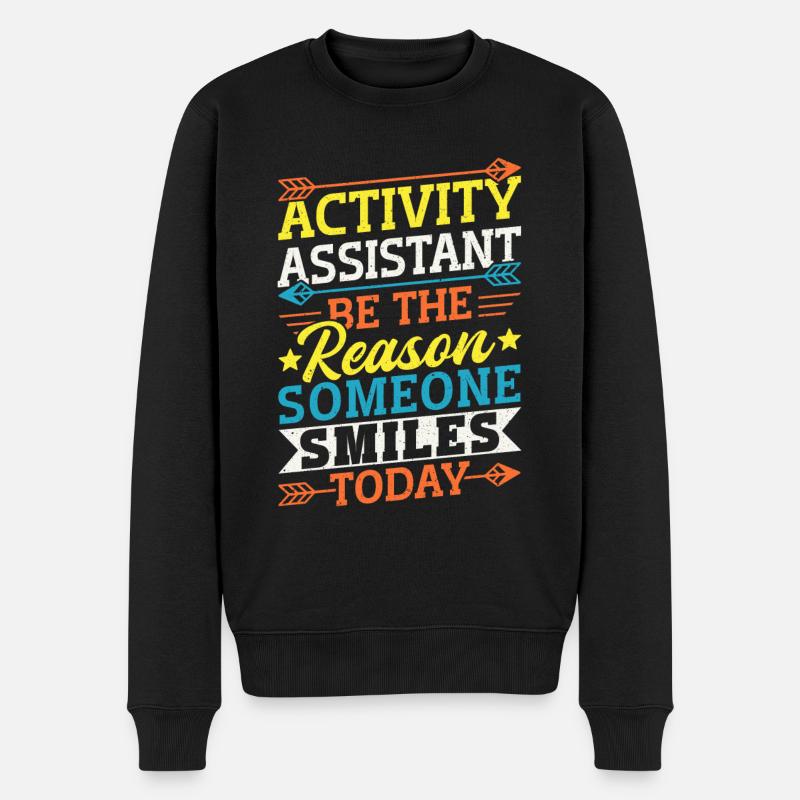 Activity Assistant Appreciation - Männer Premium Bio Pullover - Schwarz