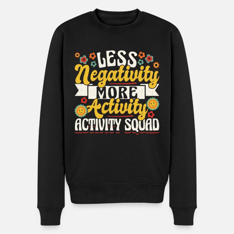 Groovy Activity Director Activity - Männer Premium Bio Pullover - Schwarz
