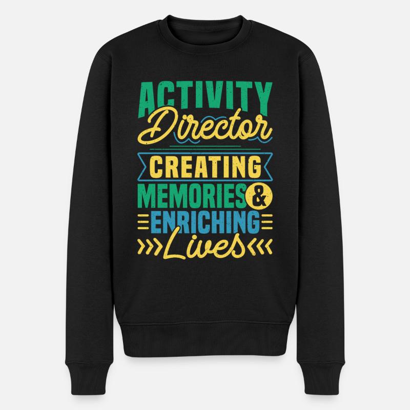 Activity Director Appreciation - Männer Premium Bio Pullover - Schwarz