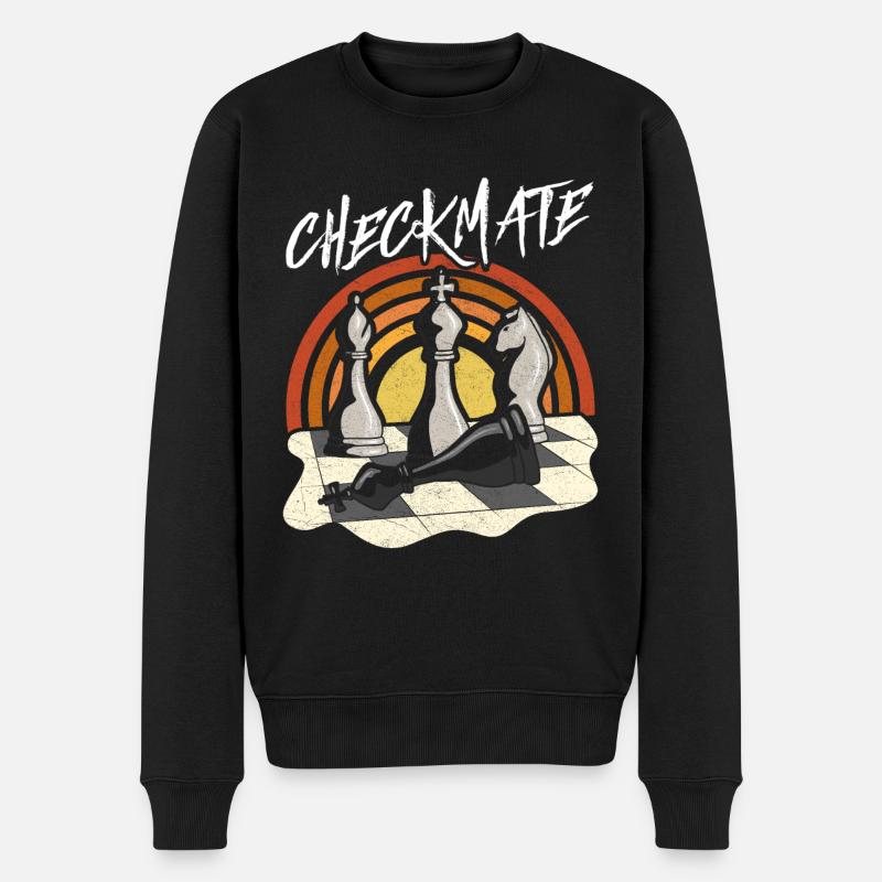 Checkmate Chess - Men's Premium Organic Jumper - black