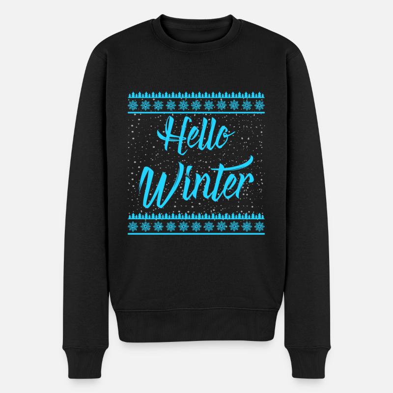 Bonjour l'hiver - Pull Premium bio Homme - noir