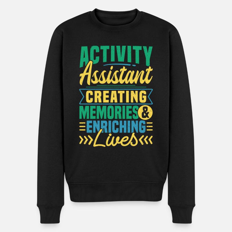 Activity Assistant Appreciation - Männer Premium Bio Pullover - Schwarz