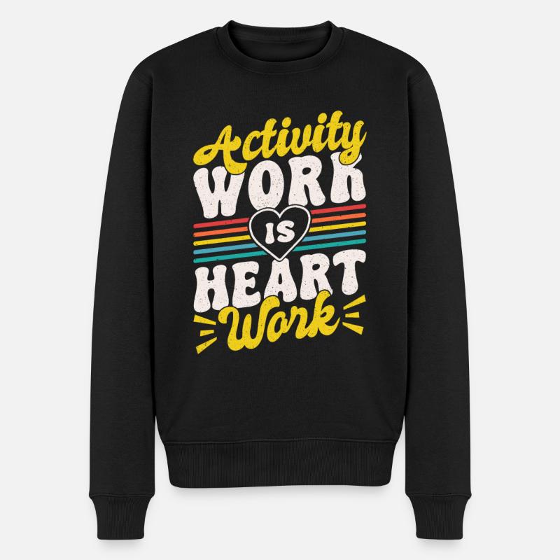 Activity Director Appreciation - Männer Premium Bio Pullover - Schwarz