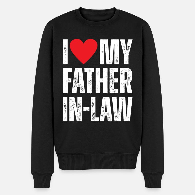 J’aime mon beau-père - Pull Premium bio Homme - noir