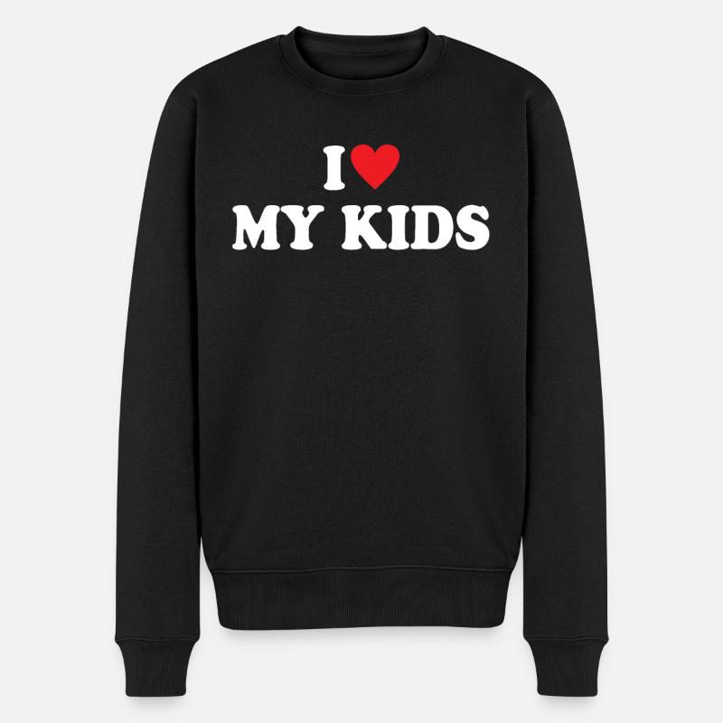 J’aime mes enfants - Pull Premium bio Homme - noir