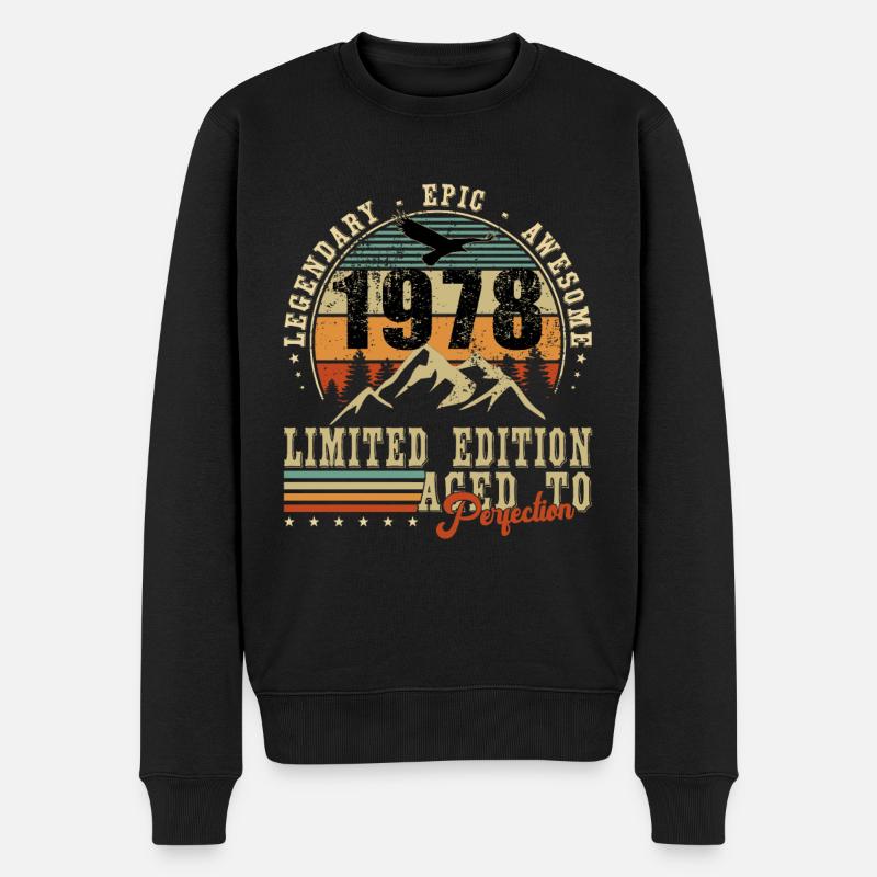 Millésime 1978 édition limitée anniversaire 1978 - Pull Premium bio Homme - noir