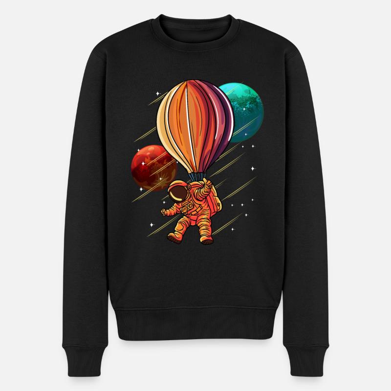 Astronaute Montgolfière Spaceman - Pull Premium bio Homme - noir