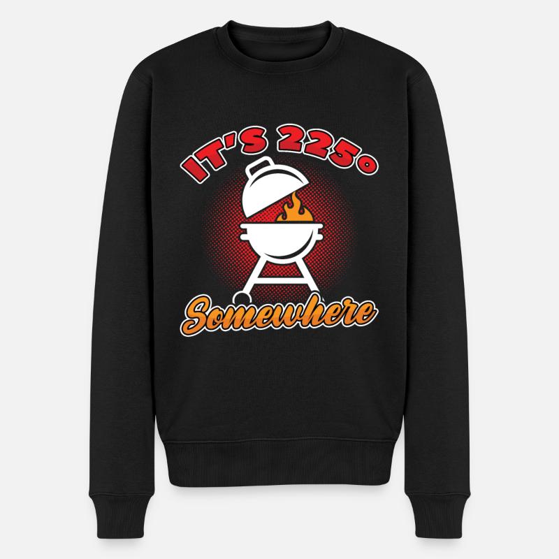 Barbecue Barbecue Grillades - Pull Premium bio Homme - noir