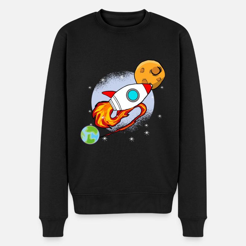 VOYAGE DANS L’ESPACE - Pull Premium bio Homme - noir