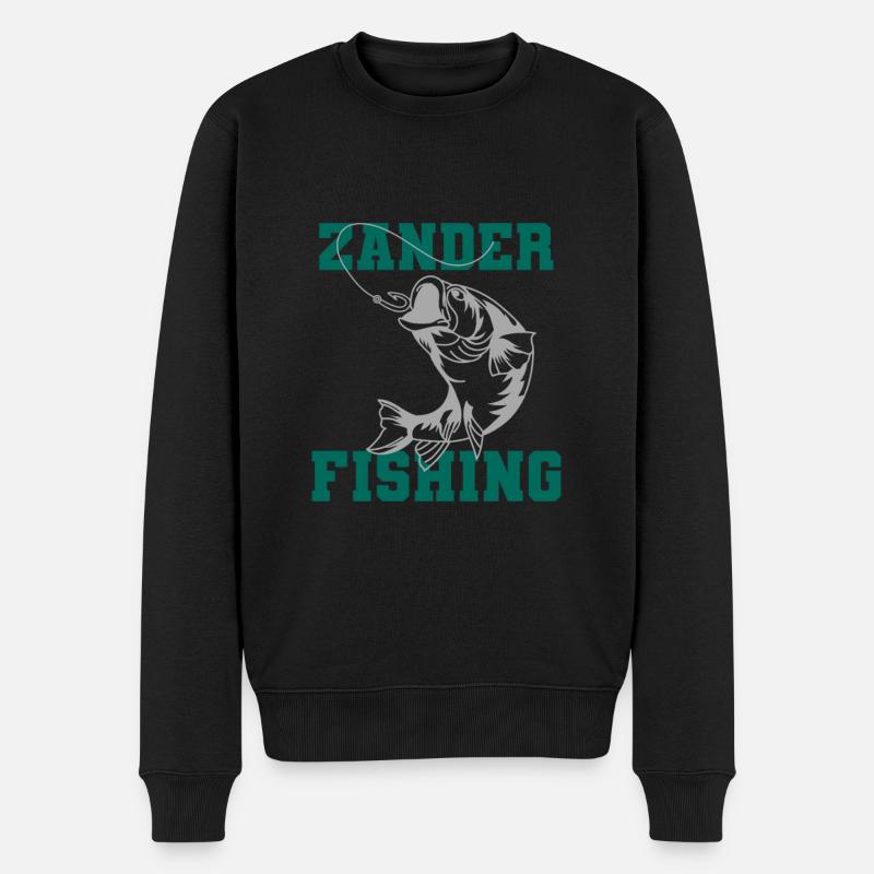 Zander Angler - Pull Premium bio Homme - noir