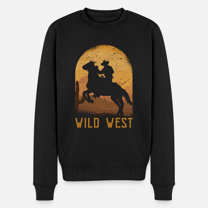 Far West - Pull Premium bio Homme - noir