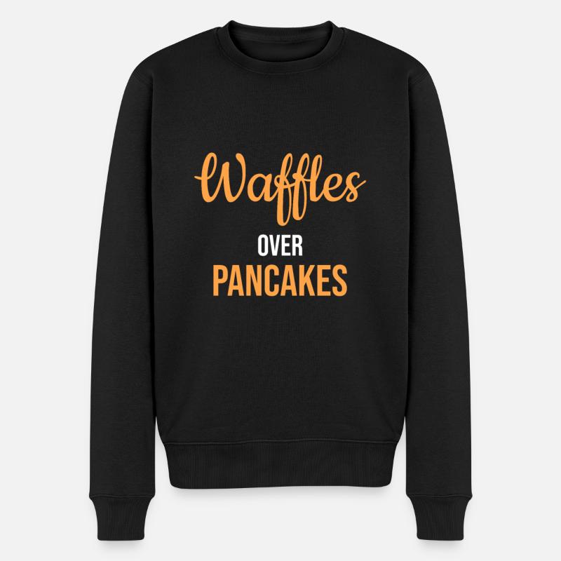 Gaufres sur crêpes - Pull Premium bio Homme - noir