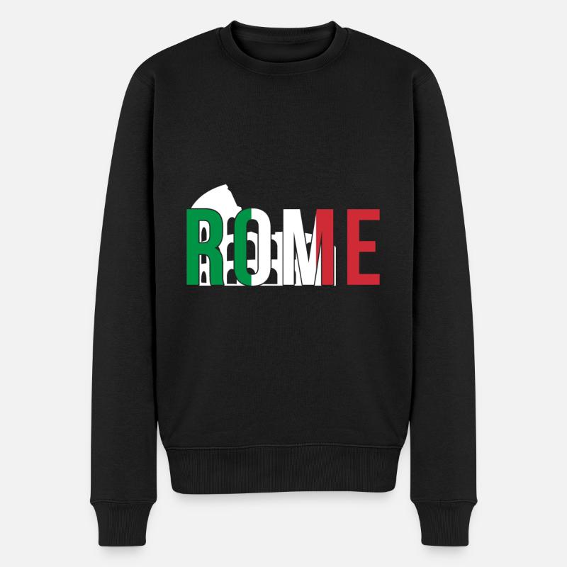 Colisée Italie Rome - Pull Premium bio Homme - noir