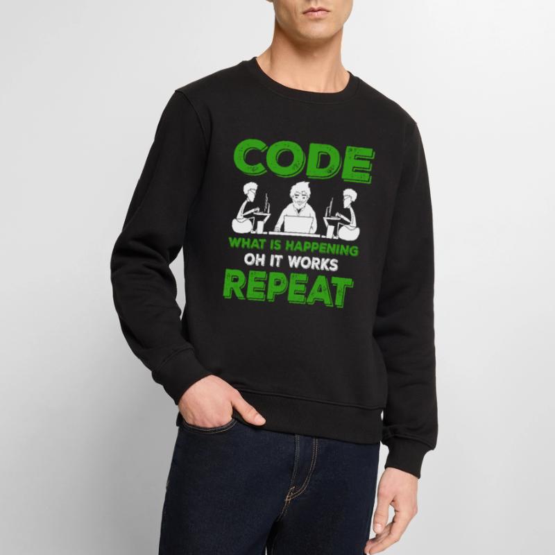 Programmeur Programmation Informatique Cadeau Routine Pull Premium bio Homme