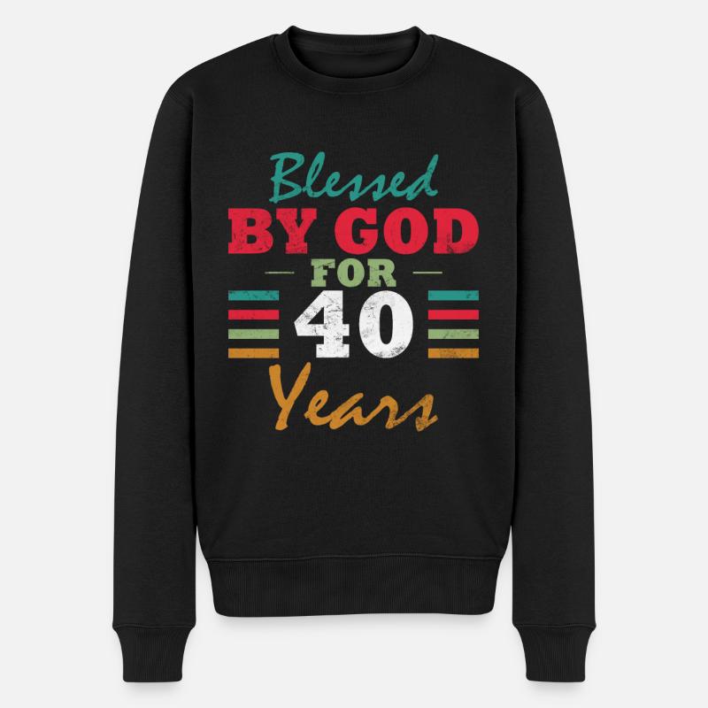 40 ans 40e anniversaire - Pull Premium bio Homme - noir