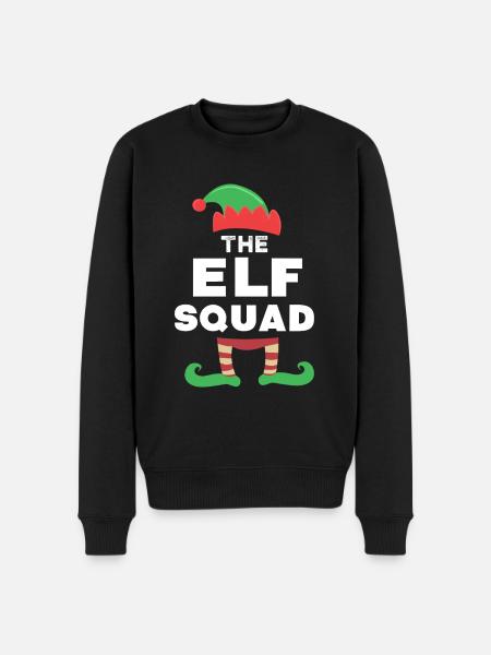 Escouade d’elfes mignon Noël - Pull Premium bio Homme - noir