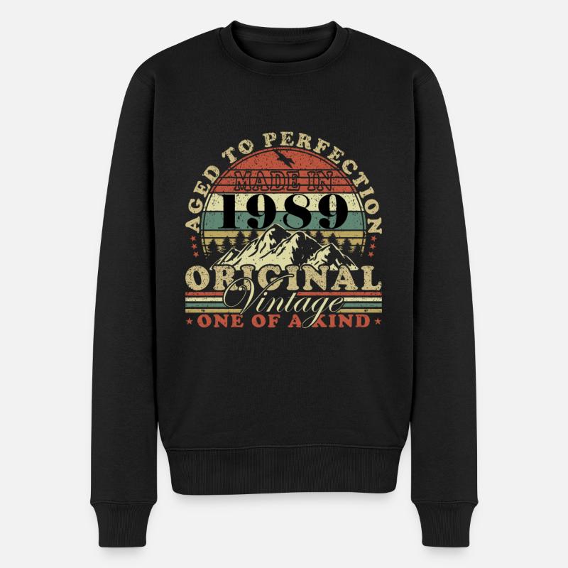 Fabriqué en 1989 - Pull Premium bio Homme - noir