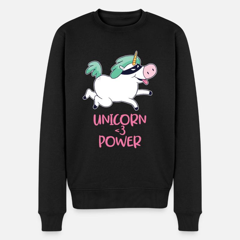 Licorne - Pull Premium bio Homme - noir