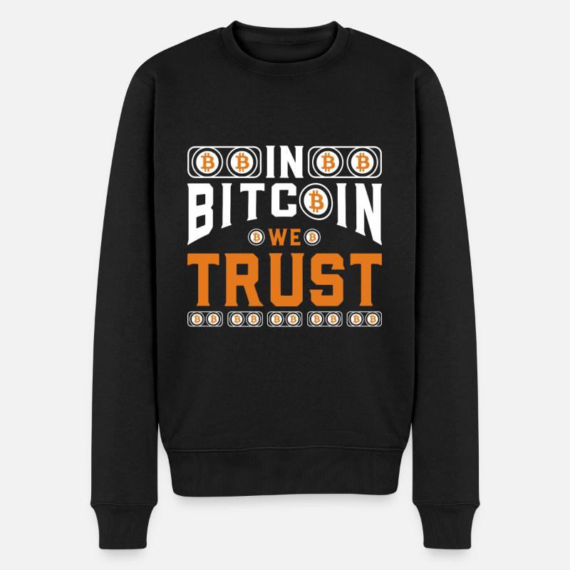 Conception du bitcoin - Pull Premium bio Homme - noir