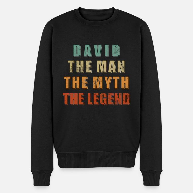 David Mann. Mythe. Légende. - Pull Premium bio Homme - noir