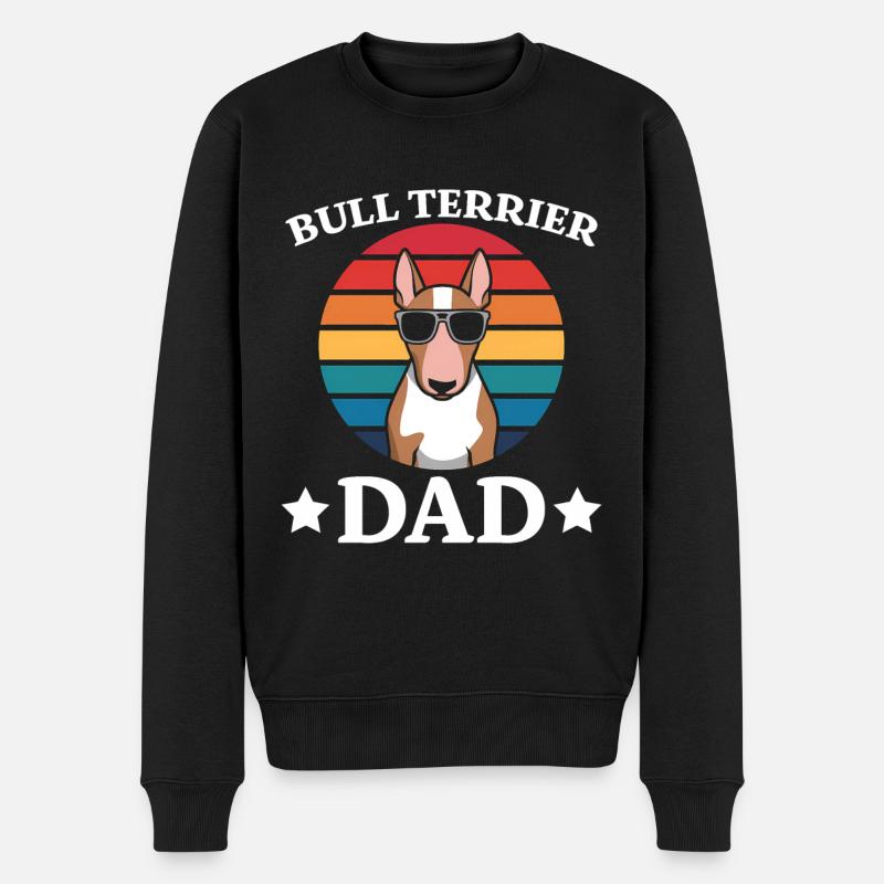 Bullterrier Spruch Lustiges Bullterrier Geschenk - Männer Premium Bio Pullover - Schwarz