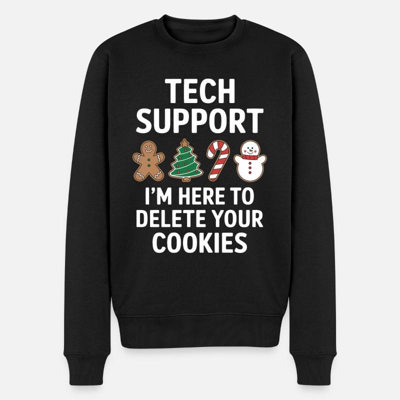 Cookies Spruch Lustig Weihnachtsplätzchen Geschenk - Männer Premium Bio Pullover - Schwarz