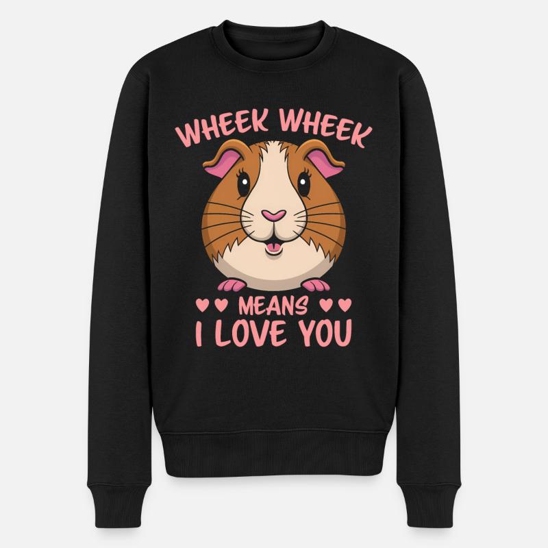 Meerschweinchen Spruch Meerschweinchen Geschenk - Männer Premium Bio Pullover - Schwarz