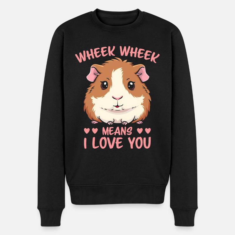Meerschweinchen Spruch Meerschweinchen Geschenk - Männer Premium Bio Pullover - Schwarz