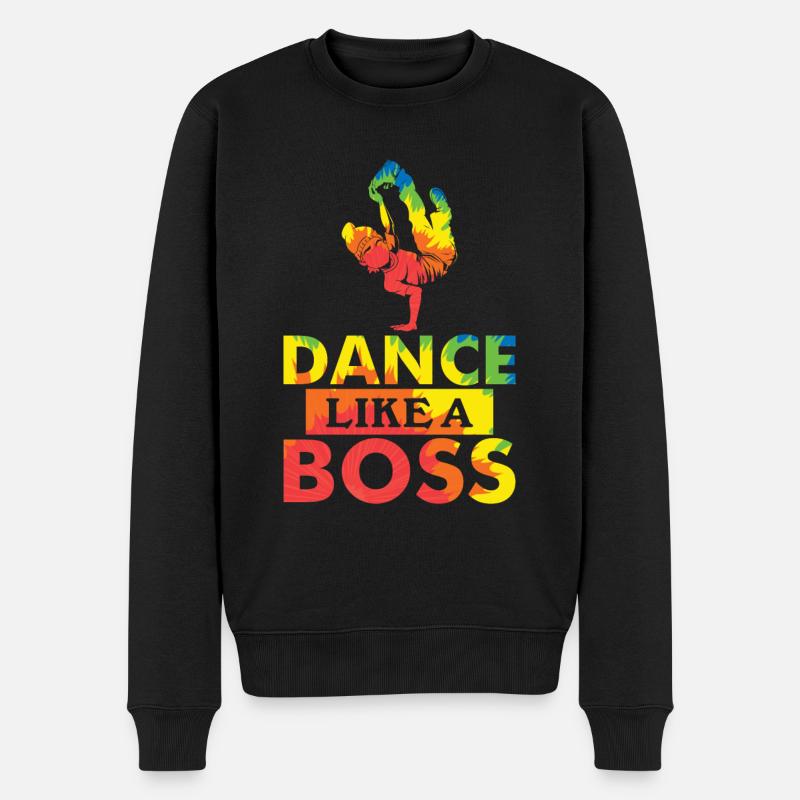 Breakdance - Männer Premium Bio Pullover - Schwarz