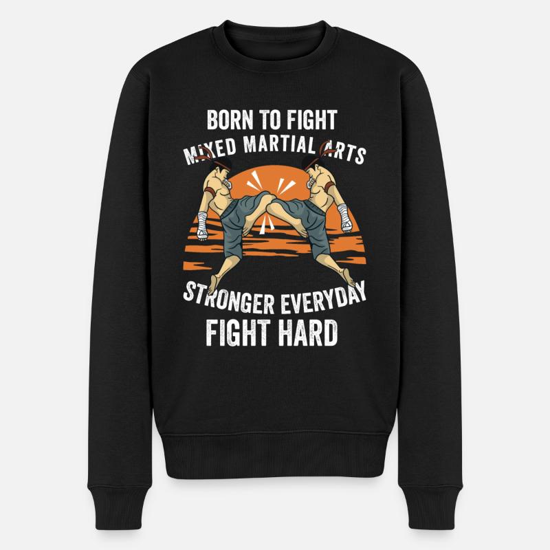 Arts martiaux mixtes MMA - Pull Premium bio Homme - noir